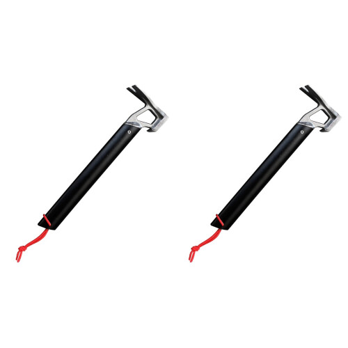 2Pcs Durable Multi-Use Tent Stake Hammer for Outdoor Camping Black