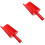 2Pcs Red Plastic Beach Toys Scoops for Toddlers 4