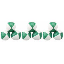 9Pcs Lightweight Green PU Balls Kids Outdoor Sports Toy Set
