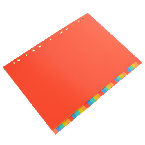 Orange Paper Binder Dividers for Document Sorting 1