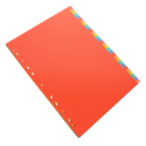 Orange Paper Binder Dividers for Document Sorting 2
