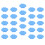 200Pcs Blue Creative Handmade Clouds DIY Material for Phone and Case 3