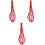 3Pcs Fruit Holder Mesh Bag Polyester Hanging Feeder Basket 3