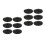 12Pcs Durable Rubber Boxing Bag Sucker Suction Cups Easy Install Black 5
