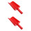 2Pcs Red Plastic Beach Toys Scoops for Toddlers 5