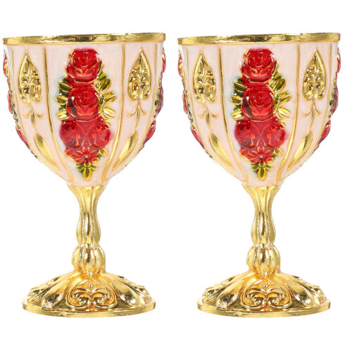2Pièces Tasses À Métal Style Rétro Résistantes