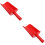 2Pcs Red Plastic Beach Toys Scoops for Toddlers 6