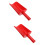 2Pcs Red Plastic Beach Toys Scoops for Toddlers 7