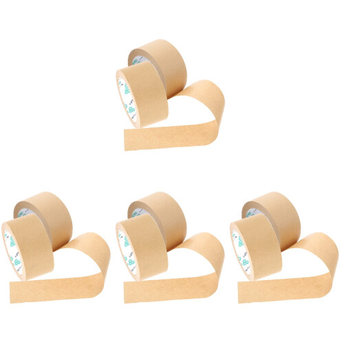 8Pcs Light Brown Book Binding Tape Writable Craft Paper for Gift Decor