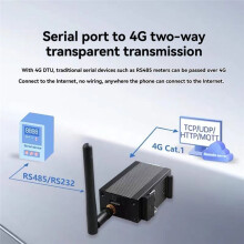 4G DTU Wireless Module, RS485/232 Serial Port, Full Netcom Transparent Communication A