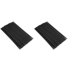 144St Spoke Protectors Zwart Duurzaam Spoke Covers Voor Motorfiets