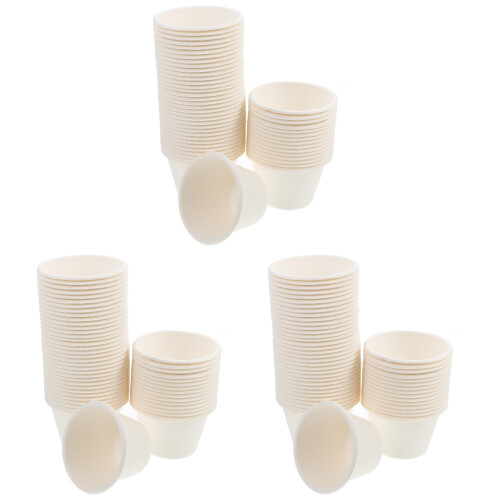 150Pcs Lightweight Pulp Disposable Cups for Ice Cream and Yogurt