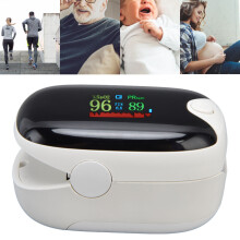 Tragbares Fingertip-Oximeter AD901 Weiß mit TFT-Display, Bluetooth