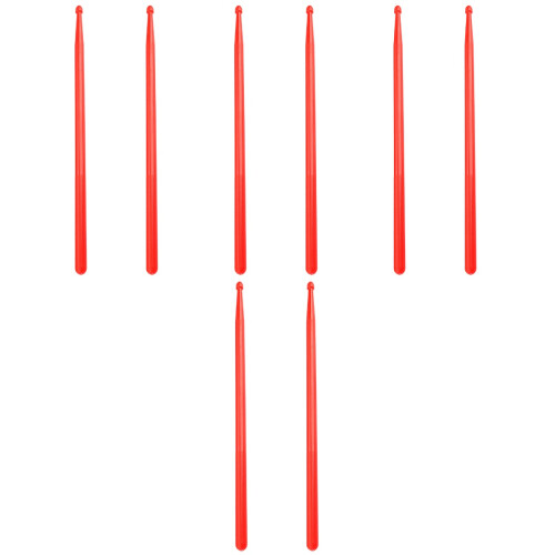 4Paren Professionele Nylon Drum Sticks Rood Voor Drumstelgebruik 2