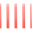 4Paren Professionele Nylon Drum Sticks Rood Voor Drumstelgebruik 4