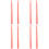 4Paren Professionele Nylon Drum Sticks Rood Voor Drumstelgebruik 5