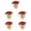 5Pcs Wooden Food Picks Multi Fruit Appetizer Sticks 6