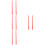 4Paren Professionele Nylon Drum Sticks Rood Voor Drumstelgebruik 7