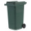 2Pcs Mini Desktop Trash Green Plastic Waste Bucket with Cover 2