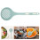 4Pcs Heat-Resistant Silicone Strainer Spoons Blue for Kitchen 11
