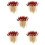 5Pcs Wooden Food Picks Multi Fruit Appetizer Sticks 8