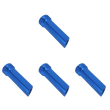 4Pcs Blue Car Handbrake Cover Metal Protective Gear Accessory