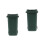2Pcs Mini Desktop Trash Green Plastic Waste Bucket with Cover 5