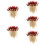 5Pcs Wooden Food Picks Multi Fruit Appetizer Sticks 10