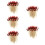 5Pcs Wooden Food Picks Multi Fruit Appetizer Sticks 11