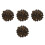 400Pcs Versatile Black PVC Numbered Key Labels for Home and Gym 5