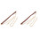 2Pcs Retro Brown Chain Purse Strap with Buckles for Medium Bag 1
