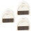 3Sets Mini Dustpan and Brush Set Sturdy Small Cleaning Tool White 5