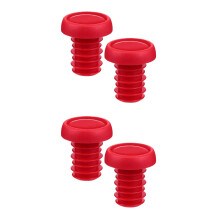 2Pairs Portable Red Bike Handlebar Plug Bar End Caps Durable Grip