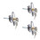 3Sets Durable Silver Garage Door Lock Kit for Home with Keyed T-Handle 6