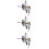 3Sets Durable Silver Garage Door Lock Kit for Home with Keyed T-Handle 7