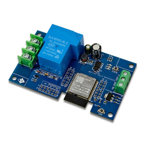 1-Channel WIFI Relay Module 30A ESP32-WROOM-32E Development Board Module for  Home Wireless Control DC7-28/5V