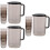 3Sets Portable Water Drinking Kettle Set Grey Juices Pitcher 6