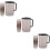 3Sets Portable Water Drinking Kettle Set Grey Juices Pitcher 8
