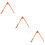 3Pcs Carpenter Scribing Compass Orange Steel Marking Tool for Woodwork 9