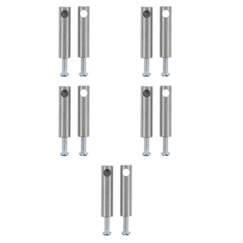 10Pcs Durable Stainless Steel Wine Cabinet Posts Railing Connectors
