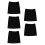 5Pcs Soft Black Lace Half Slip Skirts Women’s Polyester Underskirt 8