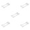 5Pcs White Plastic Tray Extender for Cutting Machine Mat Holder Tools 4