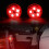 4Pcs Universal Red Wireless Car Door Warning Lights Anti-Collision 9