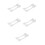 5Pcs White Plastic Tray Extender for Cutting Machine Mat Holder Tools 5