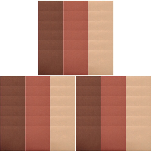 54Pcs Brown Polyester Felt Material for DIY Sewing Patchwork Crafts