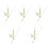 5Sets Professional Golden Metal Clock Hands Durable Clock Accessories 4