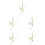 5Sets Professional Golden Metal Clock Hands Durable Clock Accessories 7