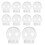 30Pcs Clear Plastic Snow Globes DIY Water Globe Storage Props 3