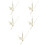 5Sets Professional Golden Metal Clock Hands Durable Clock Accessories 8