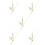 5Sets Professional Golden Metal Clock Hands Durable Clock Accessories 9